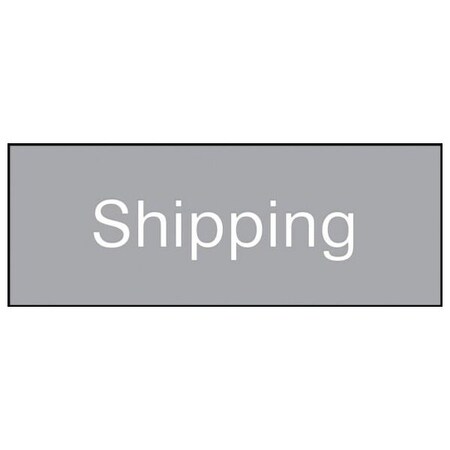 Accuform 8 in W x 3 in H, Engraved Plastic PSG836GY